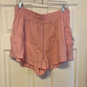 Anthropologie High Waist Coral Shorts